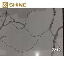 Luxury Modern Design Artificial Quartz Stone Slab Glossy Marble for Kitchen Villa Bedroom Hotel Bathroom Countertop thumbnail-4