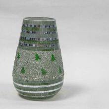 Glass Candle Holder Mosaic Jar Glass Wax Container