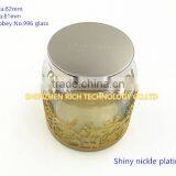 82mm Shiny Nickle & Gold Plating Candle Lid thumbnail-1
