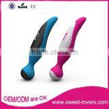 Factory New Design Silicone Erotic Toys Magic Wand Massager Stimulation Wand Vibrator thumbnail-1