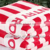 100% cotton stripe printed beach towel/2013 promotional beach towel