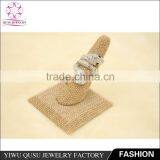 2015 Yiwu New Products Silver Plated Finger Ring With White Rhinestone Snake Shape thumbnail-2