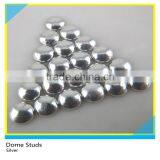 Flatback Half Round Hot Fix Metal Studs Silver Dome Studs SS6 2mm thumbnail-1