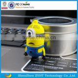 Free Sample Custom Yellow Man Usb Flash Drive