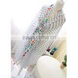 Hot Selling Korean Navy Star Printed Colorful Tassels Fashion Ladies Scarf thumbnail-5