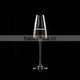 Hand Blown Bohemia Crystal Champagne Flute thumbnail-1