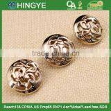 Wholesale Light Gold Shank Zinc Alloy Button for Coat 15754