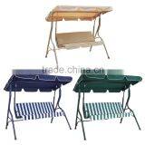 3 Seater Garden Steel Frame Patio Swing Chair With Canopy