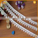 Custom Cheap Beautiful 100% Cotton Guipure Chemical Embroidery Franch Lace Trim Wholesale thumbnail-6
