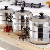 800W Stainless Steel Food Steamer With Mental Lid&china New Innovative Product Heat Resistant Painting Season Aluminum Cookware, thumbnail-5