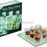 Hot selling Tic Tac Toe Drinking Game in glass material