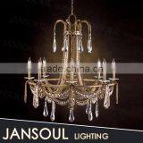 china classic crystal antique fancy wrought iron pendant lighting poly pillar candle chandelier