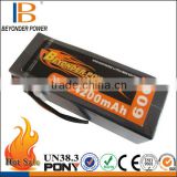 Hard case 22.2V 4200mAh 60C 8045135 rc car battery pack, factory wholesale rechargeable rc lipo battery