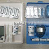 2015 New Design High Quality Big Screen Glucose Meter With PC-link USB Cable/ Precise Silver Strips/ No Pain Function Lancet Pen Quality Choice thumbnail-6