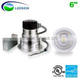 UL Energy Star 6 inch commercial downlight CREE COB 27W 2300-2500 LM with 5 years warranty