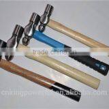 High Quality Ball Pein Hammer (rubber &wooden Handle) Hand Tools Garden Hammer