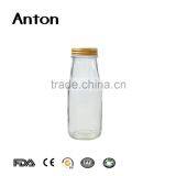 300ml beverage juice bottle clear glass jar with screw cap wholesale Big Clear Juice or Water Glass Jar Clear beverageglass