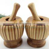 Custom Logo Bamboo Garlic Masher With Lid thumbnail-2
