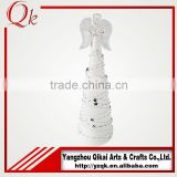 Creative glass angel with LED light made in China for decoration