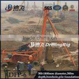Small Portable Percussion Drilling Rig Model DFP-6