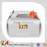 Printed Paperboard Foldable Ice Cream Packaging Box With Handle thumbnail-2