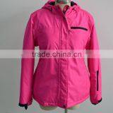 Custom Women Pink Nylon One Piece Snowboard Suit thumbnail-1