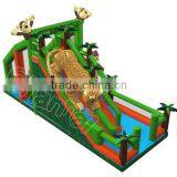 Adventurous Design Inflatable Inflatable Jungle Drop Obstacle Course for Kids, Forest Inflatable Happy Monkey Obstacle for Sale