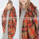 Tartan Scarf Beige Tartan Plaid Scarf thumbnail-6