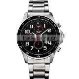 Fashion WEIDE Men Full Steel Watch Black Dial Japan Quartz 3ATM Waterproof Diving Military Men Sports Watches Relogio Masculino thumbnail-2