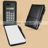 2015 New pu Feather Case Hot Sale 8 Digits Solar Notebook With Calculator thumbnail-5