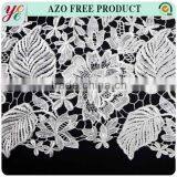 Leaf Design Chemical 100 Polyester Embroidery Lace Fabric for Bridal thumbnail-2