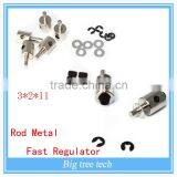 5PCS Linkage Stoppers M3 for Connecting Servo Arm and Pull RodSteering Rudder Angle Connecting Rod Metal Fast Regulator W1003