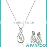 925 Sterling Silver and Diamond Infinity Jewelry Set