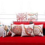 Newest Design Marine life Linen Cotton Sofa Home Decor Throw Pillow Cases Cushion Covers