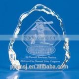 Engraved crystal iceberg in customized for office decoration and souvenir