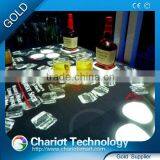 Chariot Hot Product Glass Table Interactive Bar With Ice Block Effect thumbnail-2