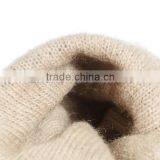 Hot Sale Wool Lined Black Sheepskin Leather Touch Gloves for Men thumbnail-4