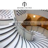 Household Interior White Marble Stone Stair Treads thumbnail-5