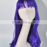 Long Purple curls wig Funny cosplay anime wig N246