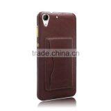 2015 New Design Card Holder pu Leather Cover Case Phone Case for Htc Desire 728 China Wholesale