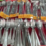 Wholesale stainless steel cutlery Factory sales directly spoon fork and knife in china