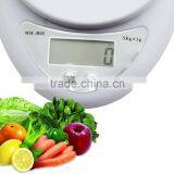 Sidiou Group White 10lb X 0.04oz Mini Digital Electronic Kitchen Scale Diet Food Compact Kitchen Scale 5kg X 1 thumbnail-6