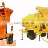 Mobile Type China Better Skid Steer Concrete Mixer for Sale With Pump thumbnail-3