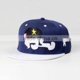 Two Tone Flat Brim Cap,two Tone Flat Cap,wholesale Flat Brim Fitted Hat thumbnail-2