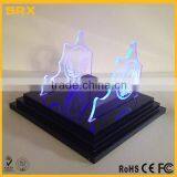 OEM LED Etched Character Stand, Light and Dark Side Double Light Saber Etching Display, Battery Operated Stand thumbnail-2