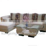 Italian White l Shaped Leather Sofa