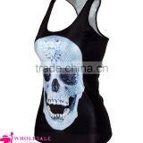 Black Scary Ladies Skull Snake 3D Printed Tank Top BX121 Tank Top Women thumbnail-6