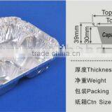 Disposable 3 Compartments Aluminium Foil Tray/Takeout Aluminium Foil Meal Tray thumbnail-4
