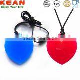 Customized Personal Style Silicone Beads Necklace Broken Heart Pendant thumbnail-1