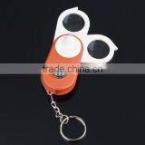 2014 New Mini Jewelry Loupe Keychain Magnifier Hiking Compass Magnifying Glass LED 15X